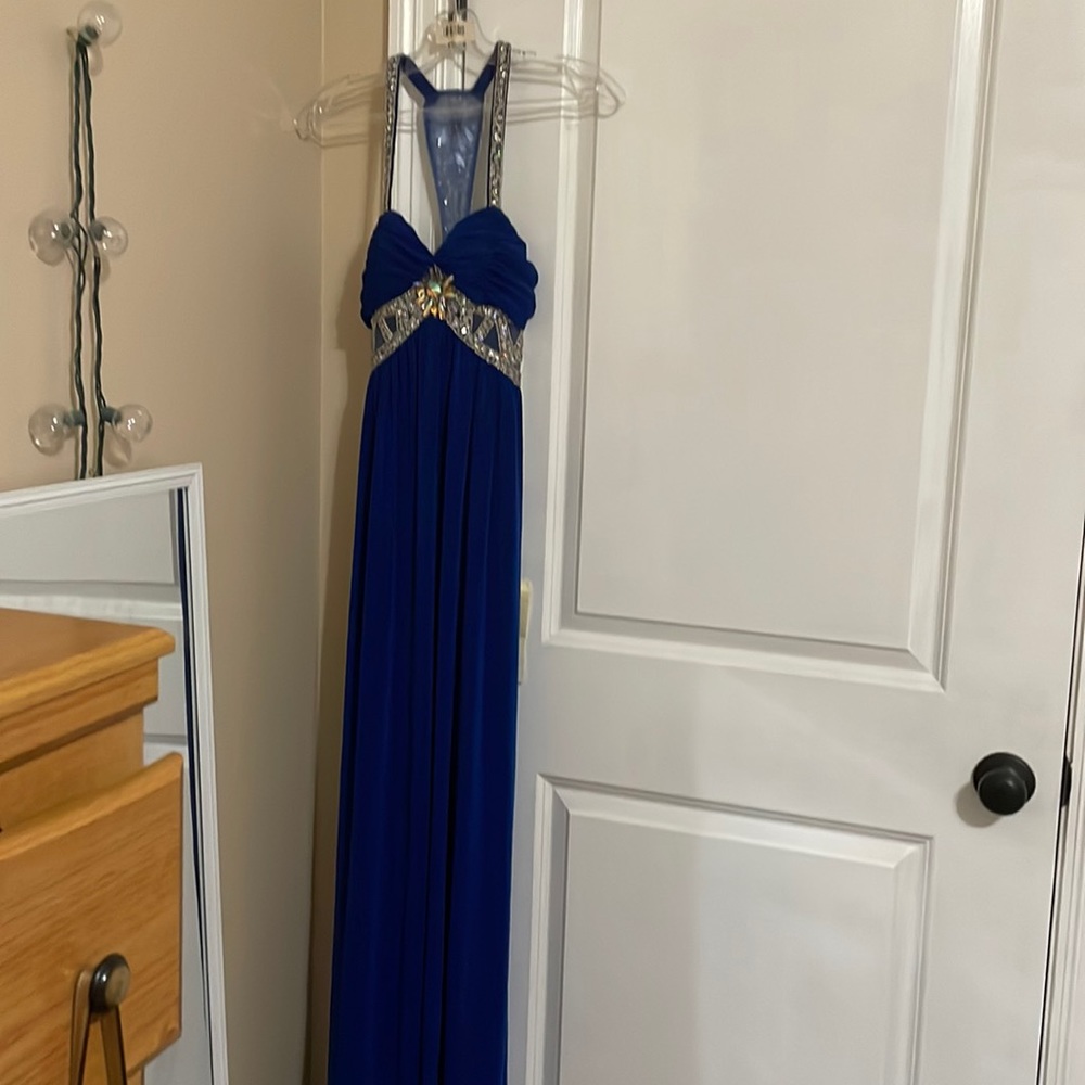 Royal blue prom dress